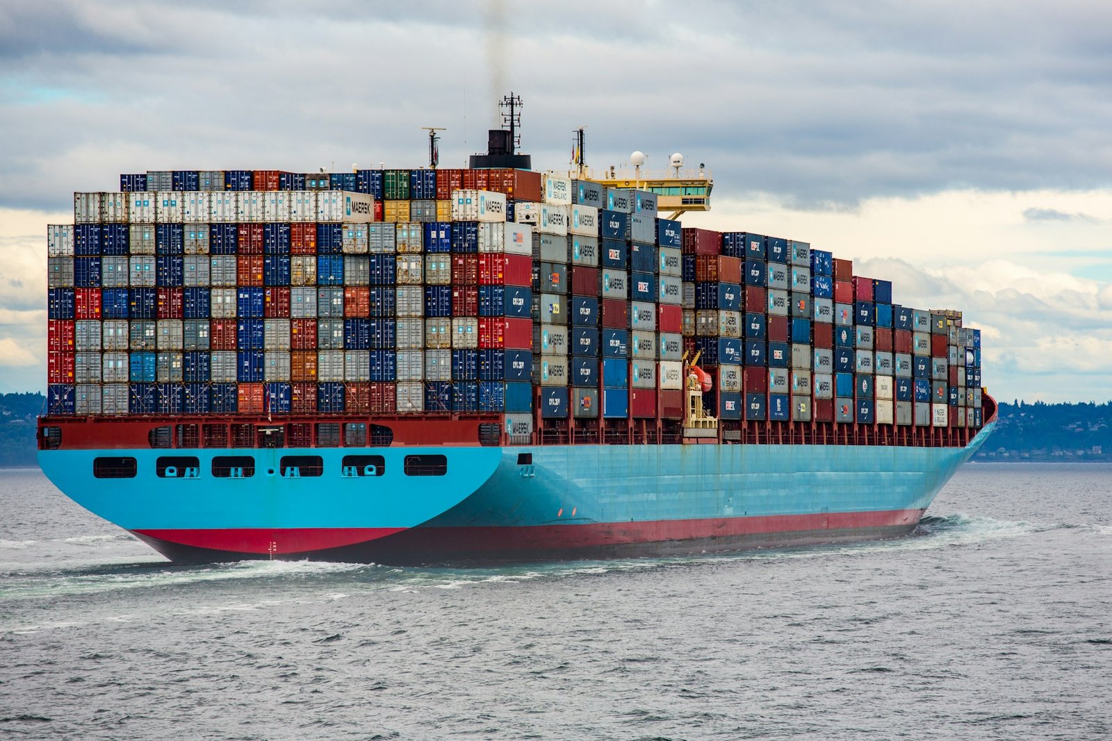 Container ship carrying goods to Canada